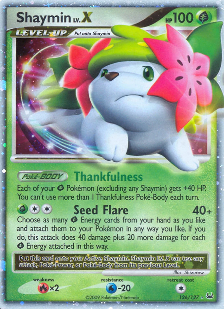 Shaymin LV.X 126/127 - Platinum Holofoil 1 Shaymin LV.X 126/127 - Platinum Holofoil