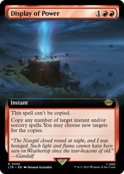 Wizards Of The Coast Display Of Power - The Lord Of The Rings: Tales Of Middle-earth: (Extended Art) Foil