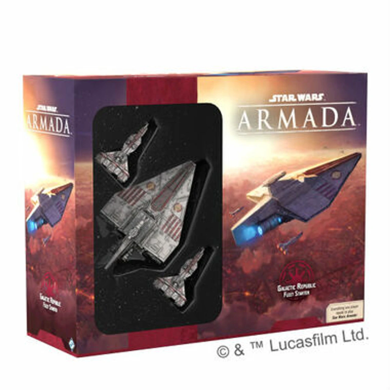 Fantasy Flight Games Star Wars Armada: Galactic Republic Fleet Starter 1 Fantasy Flight Games Star Wars Armada: Galactic Republic Fleet Starter