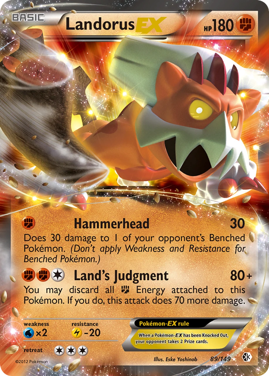 Landorus-EX 89/149 - Boundaries Crossed Holofoil 1 Landorus-EX 89/149 - Boundaries Crossed Holofoil