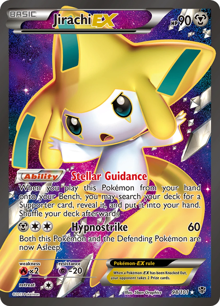 Jirachi-EX 98/101 - Plasma Blast Holofoil 1 Jirachi-EX 98/101 - Plasma Blast Holofoil