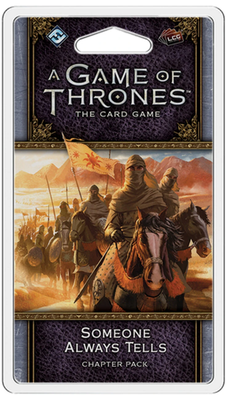 Fantasy Flight Games A Game Of Thrones LCG: 2nd Edition - Someone Always Tells Chapter Pack 1 Fantasy Flight Games A Game Of Thrones LCG: 2nd Edition - Someone Always Tells Chapter Pack