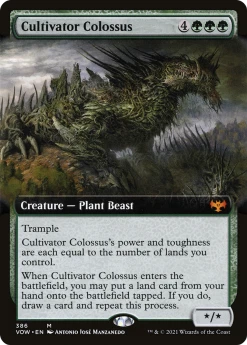 Wizards Of The Coast Cultivator Colossus (VOW-386) - Innistrad: Crimson Vow: (Extended Art) Foil