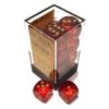 Chessex Dice: 16mm D6 - Gemini - Translucent Red-Yellow/Gold (12)