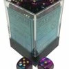 Chessex Dice: Gemini 5 - 12mm D6 Purple Teal/Gold (36)