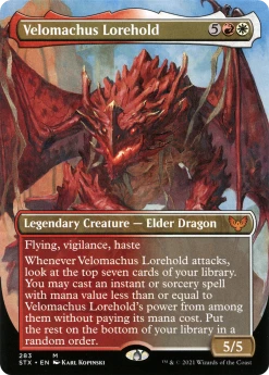 Wizards Of The Coast Velomachus Lorehold - Strixhaven: School Of Mages (Borderless) Foil