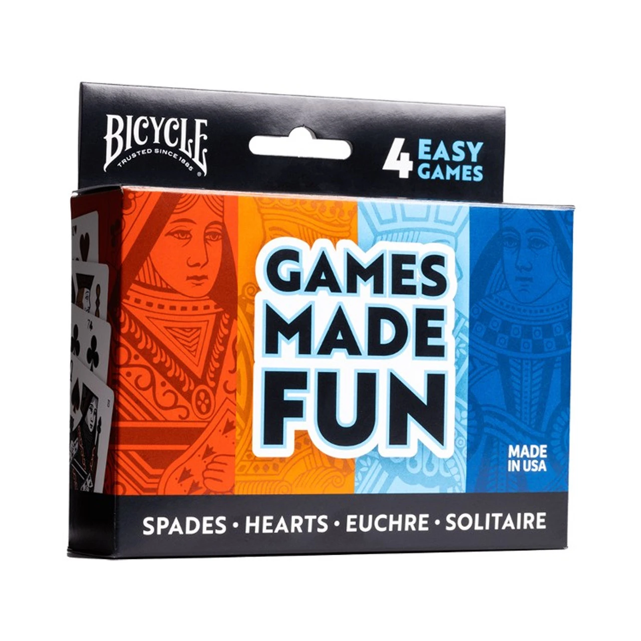 Bicycle: Hearts, Spades, Euchre, & Solitaire - 4-Game Pack 1 Bicycle: Hearts, Spades, Euchre, & Solitaire - 4-Game Pack