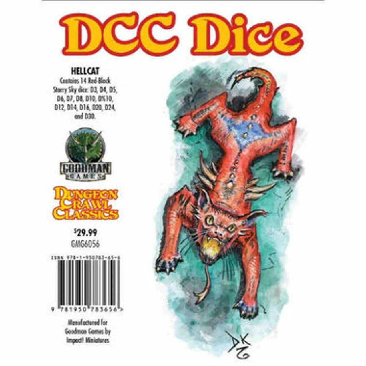 Dungeon Crawl Classics RPG: Hellcat Dice (14ct) 1 Dungeon Crawl Classics RPG: Hellcat Dice (14ct)