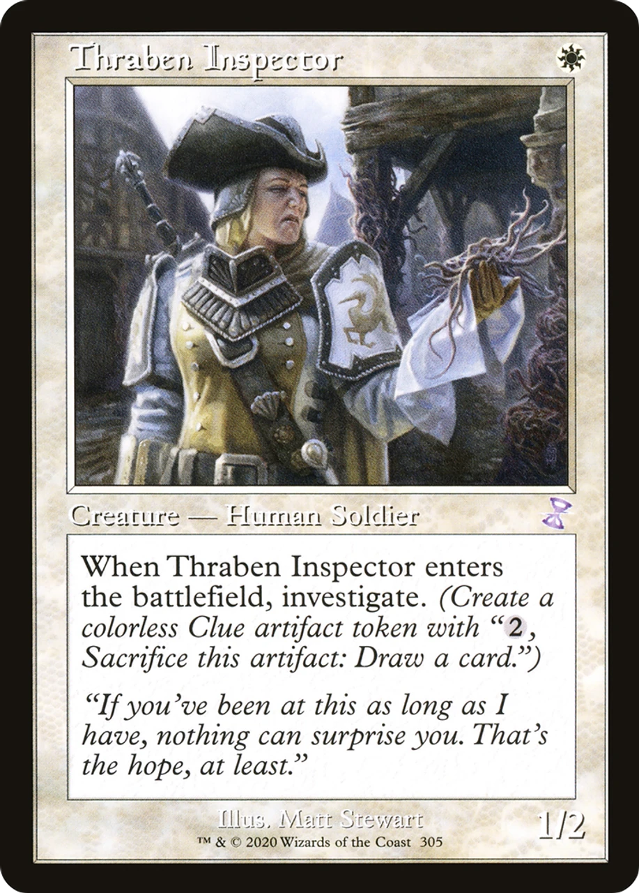 Wizards Of The Coast Thraben Inspector (TSR-305) - Time Spiral Remastered Foil 1 Wizards Of The Coast Thraben Inspector (TSR-305) - Time Spiral Remastered Foil