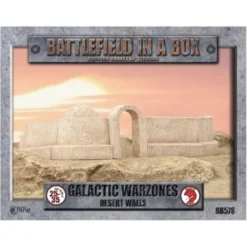 Battlefield In A Box: Galactic Warzones - Desert Walls (Prepainted)
