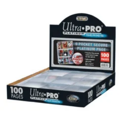 Ultra Pro 9-Pocket Secure Platinum Pages For Standard Cards (100ct)