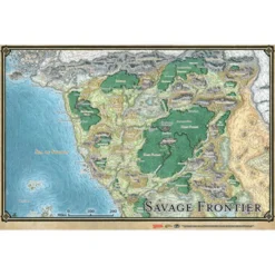 Dungeons & Dragons 5E RPG: Savage Frontier Map