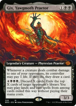 Wizards Of The Coast Gix, Yawgmoth Praetor - The Brothers' War: (Extended Art) Foil